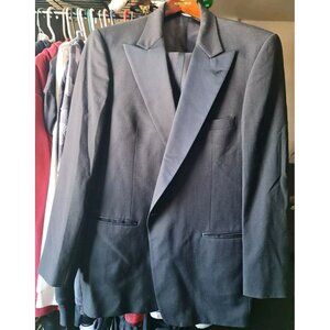Christian Dior Monsieur Paris NY Men's Black Tuxedo Jacket Size 43L